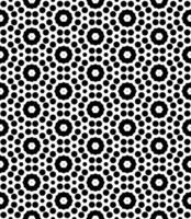 motif abstrait sans couture noir et blanc. arrière-plan et toile de fond. conception ornementale en niveaux de gris. vecteur