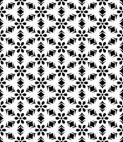 motif abstrait sans couture noir et blanc. arrière-plan et toile de fond. conception ornementale en niveaux de gris. vecteur