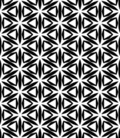 motif abstrait sans couture noir et blanc. arrière-plan et toile de fond. conception ornementale en niveaux de gris. vecteur