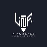 lnf abstrait lettre logo. lnf Créatif monogramme initiales lettre logo concept. lnf unique moderne plat abstrait vecteur lettre logo conception.