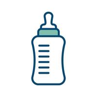 bébé bouteille icône vecteur conception modèle dans blanc Contexte