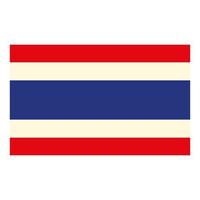 drapeau de la thaïlande vecteur