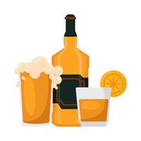 illustration de de l'alcool boisson vecteur