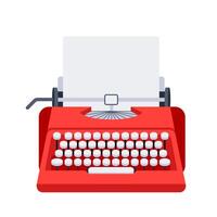 ancien machine à écrire. vieux clavier machine. vecteur illustration
