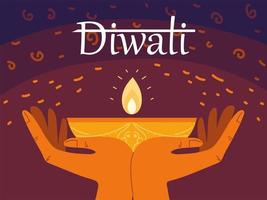 Diwali festif hindou vecteur