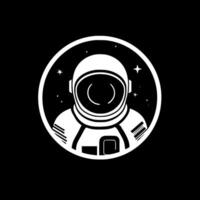 astronaute - minimaliste et plat logo - vecteur illustration