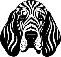 basset chien - minimaliste et plat logo - vecteur illustration