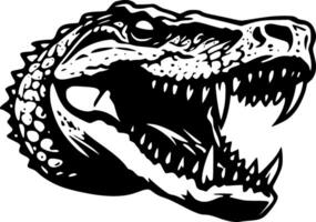 crocodile, minimaliste et Facile silhouette - vecteur illustration