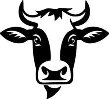 vache, noir et blanc vecteur illustration