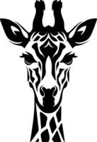girafe - minimaliste et plat logo - vecteur illustration