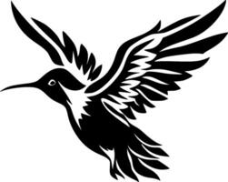 colibri - minimaliste et plat logo - vecteur illustration