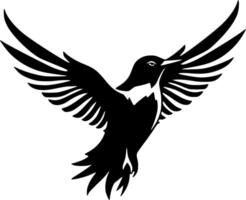 colibri - minimaliste et plat logo - vecteur illustration