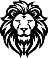 lion, noir et blanc vecteur illustration