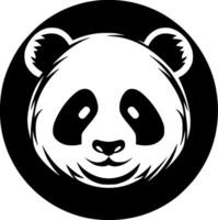 Panda, noir et blanc vecteur illustration