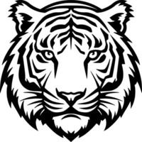 tigre, noir et blanc vecteur illustration