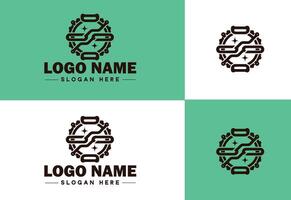 chaîne icône logo vecteur art graphique pour affaires marque app icône chaîne logo modèle