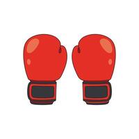 des gamins dessin dessin animé vecteur illustration boxe gants isolé sur blanc Contexte