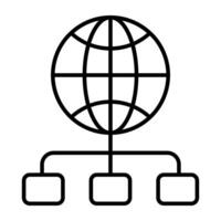 un icône conception de global réseau vecteur