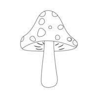 champignon icône illustration . dessin animé vecteur champignons clipart. vecteur isolé sur blanc Contexte. eps dix