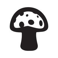 champignon icône illustration . dessin animé vecteur champignons clipart. vecteur isolé sur blanc Contexte. eps dix