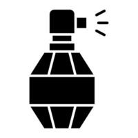 une parfum bouteille icône, branché conception de parfum vecteur