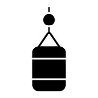 une icône du design moderne du sac de boxe vecteur