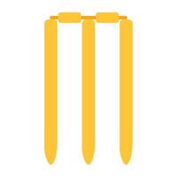 une icône de conception étonnante de guichet de cricket vecteur