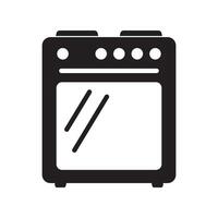 le fourneau four icône, vecteur gaz poêle. cuisine cuisine appareil. vecteur illustration.