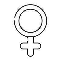 une unique conception icône de femelle le sexe vecteur