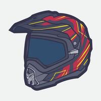 casque moto dessin animé vecteur icône, dessin animé vecteur icône concept plat conception. dessiner dessin animé vecteur icône illustration casque moto dans plat style. icône dessin animé vecteur casque moto côté vue