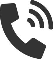 icône de téléphone dans un style branché plat isolé sur fond blanc. symbole du téléphone. illustration vectorielle. vecteur