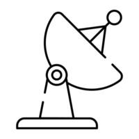 une parfait conception icône de parabolique antenne vecteur