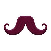 moustache de père vin rouge vecteur