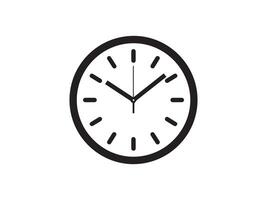 l'horloge icône isolé sur blanc Contexte. temps icône. vecteur illustration.