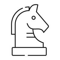 une parfait conception icône de échecs Chevalier vecteur