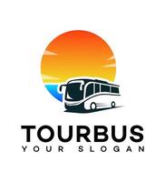 tour autobus logo icône marque identité signe symbole vecteur