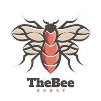 abeille personnage mascotte logo vecteur