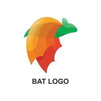 chauve souris personnage mascotte logo vecteur