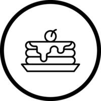 icône de vecteur de crêpes