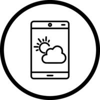 icône de vecteur d'application météo