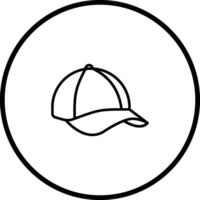 icône de vecteur de casquette d'été