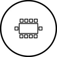 icône de vecteur de chaise de salle de conférence