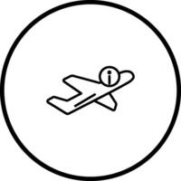 icône de vecteur d'informations de vol