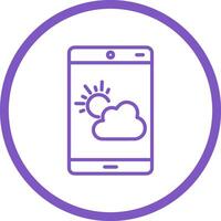 icône de vecteur d'application météo