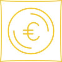 icône de vecteur symbole euro