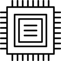 icône de vecteur de processeur