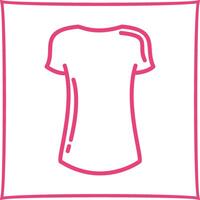 icône de vecteur de chemise dames
