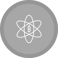 icône de vecteur de science bitcoin