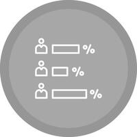 icône de vecteur de résultat de vote