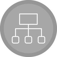 icône de vecteur d'organigramme